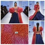 Load image into Gallery viewer, Premium Chinon Digital Printed Ombre Fabric – Designer Unstitched Fabric for Multiple Outfits-DC-001