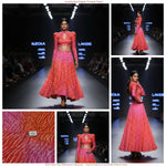 Load image into Gallery viewer, Premium Chinon Digital Printed Ombre Fabric – Designer Unstitched Fabric for Multiple Outfits-DC-001