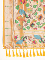 Load image into Gallery viewer, Yellow Color Kanchipuram Paithani Saree With Trending Zari Weaving Work (Pamela-Yellow-sd_at)