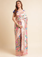 Load image into Gallery viewer, Pink Color Kanchipuram Paithani Saree With Trending Zari Weaving Work (Pamela-Pink-sd_at)