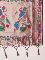 Load image into Gallery viewer, Purple Color Silk Cotton Paithani Saree With Zari Weaving Work (Balika-purple-sd)