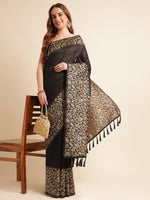 Load image into Gallery viewer, Black Color Kanchipuram Saree With Trending Zari Weaving Work (SNL-Black-sd_at)