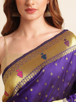Load image into Gallery viewer, Blue Color Banarasi Paithani Saree With Trending Zari Weaving Work (BMW-Blue-sd_at)