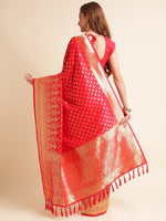 Load image into Gallery viewer, Gajri Color Banarasi Soft Silk Handloom Weaving Silk Saree (Tulsi-2-Gajri-sd_at)