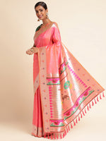 Load image into Gallery viewer, Pink Color Banarasi Soft Silk Handloom Weaving Silk Saree (Mayura-Pink-sd_at)