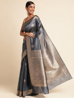 Load image into Gallery viewer, Grey Color Soft Kanchivram Pethani Silk (Utsav-Grey-sd_at)