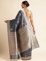 Load image into Gallery viewer, Grey Color Soft Kanchivram Pethani Silk (Utsav-Grey-sd_at)
