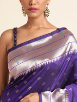 Load image into Gallery viewer, Blue Color Soft Banarasi Lichi Silk Saree (Mittoo-Blue-sd_at)