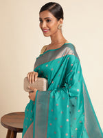 Load image into Gallery viewer, Light Blue Color Banarasi Soft Silk Handloom Weaving Silk Saree (Shalimar-Light Blue-sd_at)