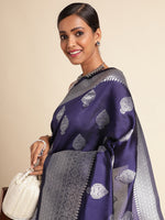 Load image into Gallery viewer, Blue Color Soft Banarasi Silk Saree (Khwaish-Blue-sd_at)
