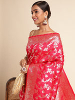 Load image into Gallery viewer, Rani Color Pure Silk Saree (Ragini-Rani-sd_at)