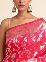 Load image into Gallery viewer, Rani Color Pure Silk Saree (Ragini-Rani-sd_at)