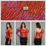 Load image into Gallery viewer, Premium Chinon Digital Printed Ombre Fabric – Designer Unstitched Fabric for Multiple Outfits-DC-001