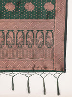 Load image into Gallery viewer, Green Color Banarasi Lichi Silk Saree (Avatar-Green-sd_at)
