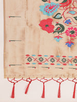 Load image into Gallery viewer, Off White Color Banarasi Lichi Soft Silk Weaving With Gold Jari Butti (Avishkar-Off White-sd_at)