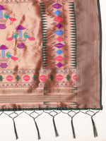 Load image into Gallery viewer, Green Color Banarasi Lichi Soft Silk Weaving With Gold Jari Butti (Star Paithani-Green-sd_at)