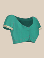 Load image into Gallery viewer, Green Color Banarasi Lichi Silk Saree (Tanvi-Green-sd_at)
