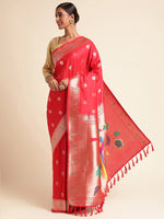 Load image into Gallery viewer, Gajri Color Kanchipuram Silk Sarees Full Weaving Silk Saree (Rasam-Gajri-sd_at)