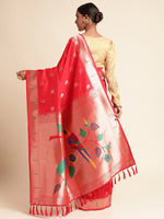 Load image into Gallery viewer, Gajri Color Kanchipuram Silk Sarees Full Weaving Silk Saree (Rasam-Gajri-sd_at)