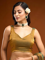 Load image into Gallery viewer, MAGNITE Women's Soft Fandy Cruch Chiffon Saree With Hand Work Lace Boarder & Comes With Unstitched Blouse Piece