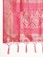 Load image into Gallery viewer, Gajri Color Banarasi Lichi Silk Saree (Vedika-Gajri-sd_at)