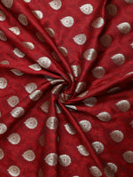 Load image into Gallery viewer, Maroon Color Banarasi Lichi Silk Saree (Bahurani-Maroon-sd_at)