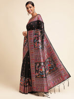 Load image into Gallery viewer, Black Color Silk Weaving (Pashmina-Black-sd_at)