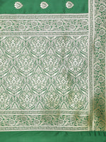 Load image into Gallery viewer, Green Color Banarasi Lichi Soft Silk Weaving With Gold Jari Butti (Anarkali-Green-sd_at)