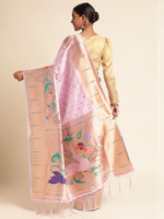 Load image into Gallery viewer, White Color Soft Kanchivram Pethani Silk (Deer-White-sd_at)