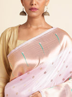 Load image into Gallery viewer, White Color Soft Kanchivram Pethani Silk (Deer-White-sd_at)