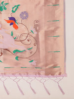 Load image into Gallery viewer, White Color Soft Kanchivram Pethani Silk (Deer-White-sd_at)