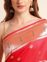 Load image into Gallery viewer, Red Color Kanchipuram Paithani Saree With Trending Zari Weaving Work (RRR-Red-sd_at)