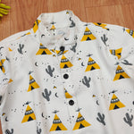 Load image into Gallery viewer, Fun & Stylish Teepee Print Kids' Outfit for Boy by MAGNITE(BB_25277)