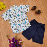 Load image into Gallery viewer, Charming Kids' Cartoon Print Summer Set for Boy by MAGNITE(BB_25279)