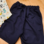 Load image into Gallery viewer, Kids' Alphabet Print Shirt and Navy Shorts Set for Boy by MAGNITE(BB_25280)