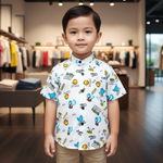 Load image into Gallery viewer, Charming Kids' Cartoon Print Shirt for Boy by MAGNITE