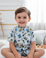 Load image into Gallery viewer, Charming Kids' Cartoon Print Shirt for Boy by MAGNITE