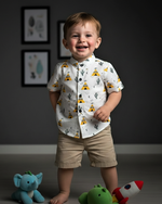 Load image into Gallery viewer, Fun & Stylish Teepee Print Kids' Shirt for Boy by MAGNITE
