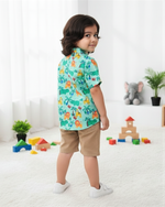 Load image into Gallery viewer, Kids' Jungle Safari Printed Shirt for Boy by MAGNITE