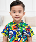 Load image into Gallery viewer, Kids' Funky Pop Comic Print Shirt for Boy by MAGNITE