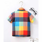 Load image into Gallery viewer, Stylish Multicolors Sky Naryeli Colourful Graphic Designer Button Front ((Combo pack For 6)) Shirt For Boy