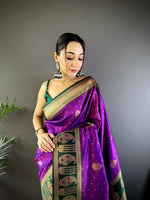 Load image into Gallery viewer, Opulent Jacquard Saree by Magnite