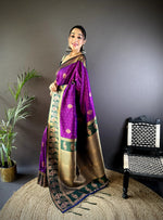Load image into Gallery viewer, Opulent Jacquard Saree by Magnite