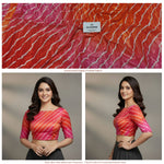 Load image into Gallery viewer, Premium Chinon Digital Printed Ombre Fabric – Designer Unstitched Fabric for Multiple Outfits-DC-001
