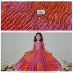 Load image into Gallery viewer, Premium Chinon Digital Printed Ombre Fabric – Designer Unstitched Fabric for Multiple Outfits-DC-001
