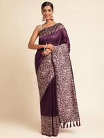 Load image into Gallery viewer, Wine Color Kanchipuram Paithani Saree With Trending Zari Weaving Work (SNL-Wine-sd_at)
