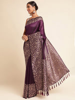 Load image into Gallery viewer, Wine Color Kanchipuram Paithani Saree With Trending Zari Weaving Work (SNL-Wine-sd_at)
