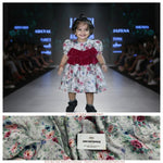 Load image into Gallery viewer, Sartin Georgette Digital Printed Floral Fabric | Premium Unstitched Material DC-006
