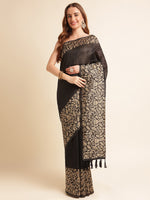 Load image into Gallery viewer, Black Color Kanchipuram Paithani Saree With Trending Zari Weaving Work (SNL-Black-sd_at)
