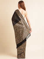 Load image into Gallery viewer, Black Color Kanchipuram Paithani Saree With Trending Zari Weaving Work (SNL-Black-sd_at)
